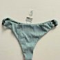 Amuse Society MARGOT HIGH HIP Rib Bikini BOTTOM Slate ( L )