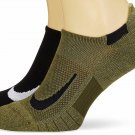 NIKE SX7554 934 Multiplier Ankle Socks set of 2 Black/Army ( S )