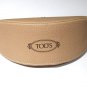 SUNGLASSES CASE ONLY for Tod's Soft Cover Beige with Brown Logo