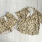 Heartloom Leopard Miena Pyjama Top & Shorts Set ( M )