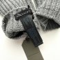 ALLSAINTS Half Cardigan Stitch Knit Arm Warmers Grey Marl