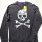 Robert Graham Skull Knockout Long Sleeve Top Black ( S )