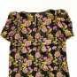 JOIE Black Floral Short Sleeve Blouse ( S )