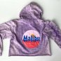 KENDALL + KYLIE Ruching Sleeve MALIBU Hoodie Hydrangea ( M )