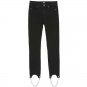 Paige Transcend Hoxton High Waist Chain Stirrup Ankle Peg Jeans Black ( 27 )