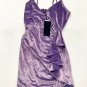 Kendall + Kylie Front Wrap Cascading Mini Dress Lavender Aqua ( 4 )