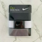 Nike Men's 3 Pack Golf Web Belt Black/Grey/White One Size Nike Men's 3 Pack Golf Web Belt Black/Grey/White One Size