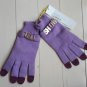BCBGeneration SHOW TELL Texting Gloves Posh Purple O/S ~ Free Shipping
