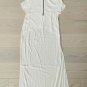 Zara Hi Lo Hem Tail Short Sleeve Blouse White / Navy ( S )