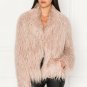 LAMARQUE Harika Faux Fur Oversize Jacket Pink ( XS )