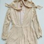 Pink Stitch Open Back Bow Tie Neck Romper Faded Blush ( US 4 )