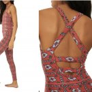 Free People FP Movement Free Throw Floral Jacquard Jumpsuit ( S )