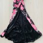 BLUMARINE Shoulder RUNWAY Long GOWN Slit DRESS Pink FLORAL Italy ( XS )