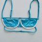 Frankies Bikinis Campbell Plissé & Anne High Waist Swim Bikini Set Aquamarine L