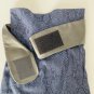 $1.2K CHRISTOPHER KANE Denim SNAKE Print Tube Leather Wide Belt Dress ( 6 )