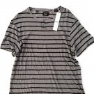 Hudson Linen Blend Striped Tee Grey / Black ( S ) Hudson Linen Blend Striped Tee Grey / Black ( S )