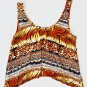 TORN by RONNY KOBO Animal Print Cropped Tank ( M )