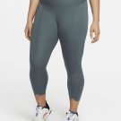 Nike DH4430 One Luxe Icon Clash Mid-Rise Crop Leggings Green ( 3X ) Nike DH4430 One Luxe Icon Clash Mid-Rise Crop Leggings Green ( 3X )