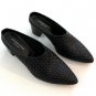 Stefano Gamba Savo Intrecciato Leather Pointed Toe Shoes Black ( 8 )
