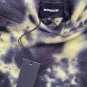 Monrow Tie Dye Hoodie Sweatshirt Blue/Yellow ( S )