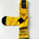 Stance Gremlins What You Get Crew Socks Yellow / Black ( L ) Stance Gremlins What You Get Crew Socks Yellow / Black ( L )
