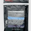 Sean John Cotton Briefs 3-Pack Navy/Blue/Grey ( S )