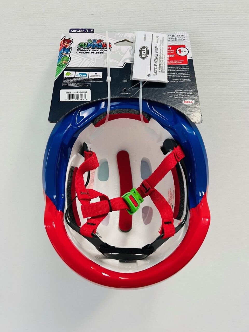 PJ Masks MultiCharacter Toddler Bike Helmet ( Age 35 )