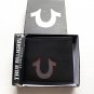 TRUE RELIGION Sizer Horseshoe Leather Billfold Wallet In Black