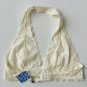 Free People Galloon Lace Halter Bralette Bra Ivory ( L )
