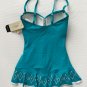Profile Gottex Tutti Frutti Laser Cut Bandeau Swimdress Swimsuit Turquoise ( 6 )