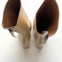 Free People Date Night Elle Block Heel Slouchy Boots Gold Metallic ( 36 )