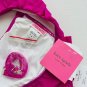 Kate Spade New York Bandeau Ruffled Swim Bikini Set Fuchsia Pink ( M )