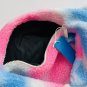 Adidas HK0141 Fleece Tie-Dye Cotton Candy Shoulder Zip Bag Blue/Pink