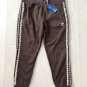 Adidas HZ9821 3-Stripe Fleece Sweat Pants Brown ( 2XL )