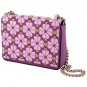 Kate Spade Small Amelia Floral Spade Leather Shoulder Bag Purple