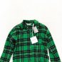 PALM ANGELS KIDS Checked Cotton Pajama Shirt Green ( 8 )