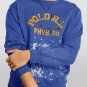Polo Ralph Lauren Paint Splatter Phys. Ed Sweatshirt Mainstreet Blue ( XL )