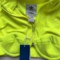 Adidas X Jeremy Scott H50968 Velour Crop Track Top Neon Yellow