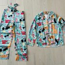 Karen Mabon Cracker Jacks Guitar Cat Telephone Pyjama Sleep Set ( S )