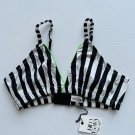 Kilo Brava Striped Triangle Bra Black / White ( L )