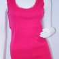 LINQ Pink Watermelon TANK Top SHIRT Silk TRIM ( L )