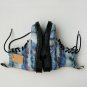 Dr. Martens 1460 Pascal Tie Dye Leather Lace Up Boots in Blue ( 7 )