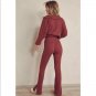 FREE PEOPLE Under The Stars Slim Fit Pajama Pants In Rosewood ( M )
