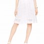 $278 KATE SPADE New York IN FULL BLOOM Pleated EYELET White SKIRT White ( 2 )