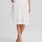 $278 KATE SPADE New York IN FULL BLOOM Pleated EYELET White SKIRT White ( 2 )