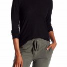JAMES PERSE WSVH3180CU Long Sleeve Crew Neck Shirt Top BLACK ( 3 ) JAMES PERSE WSVH3180CU Long Sleeve Crew Neck Shirt Top BLACK ( 3 )