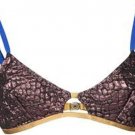 ROSEANNA Wireless Bra METALLIC Bronze PETERSHAM STRAPS Made in France ( 40 )