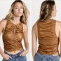 Free People Faux Leather Ride Along Top Cowgirl ( XS )