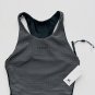 Koral Crop Activewear Racer Tank Top Black / White ( S )