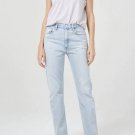 AGOLDE Mia Mid Rise Straight Organic Denim Jeans Blue ( 33 )